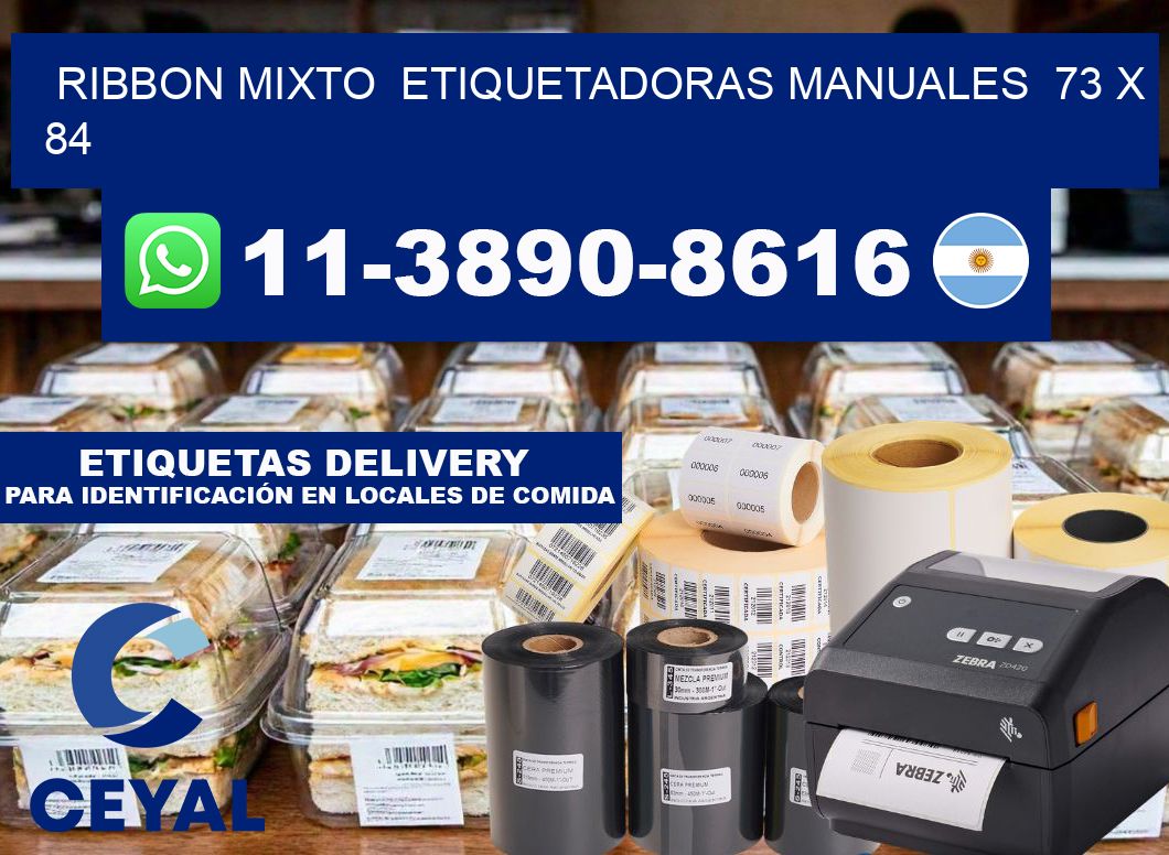ribbon mixto Etiquetadoras Manuales 73 x 84