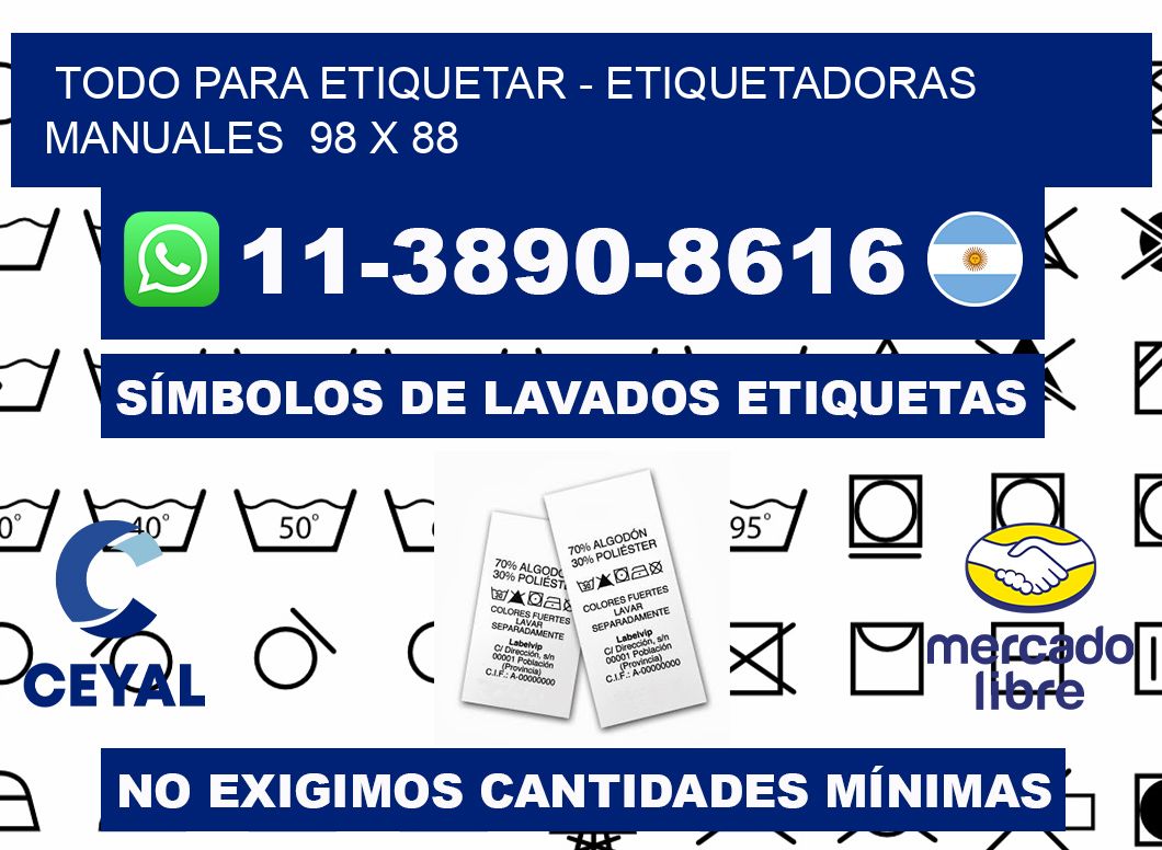 todo para etiquetar - Etiquetadoras Manuales  98 x 88