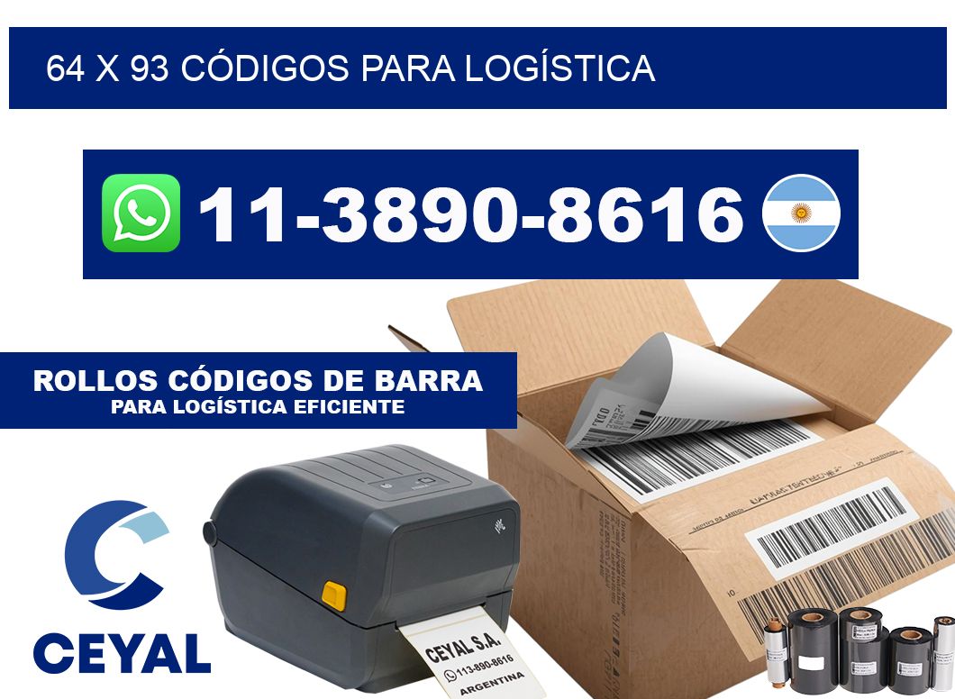 64 x 93 CÓDIGOS PARA LOGÍSTICA