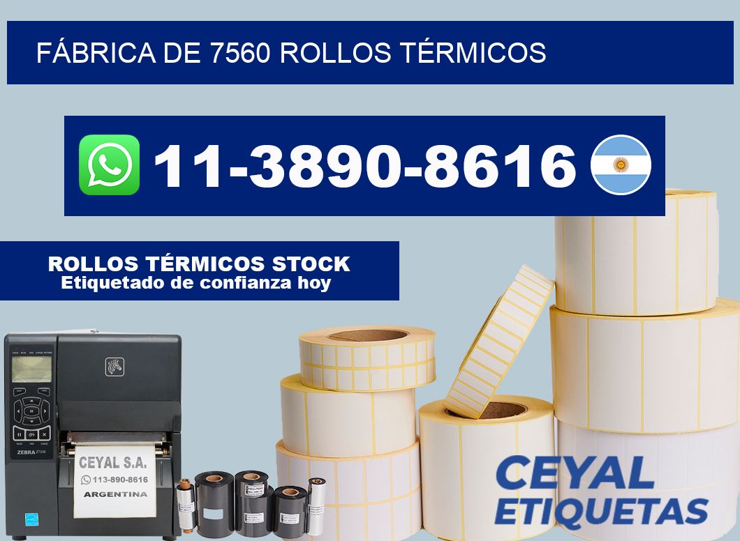 FÁBRICA DE 7560 ROLLOS TÉRMICOS