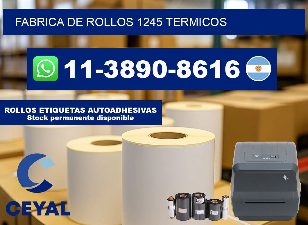 FABRICA DE ROLLOS 1245 TERMICOS