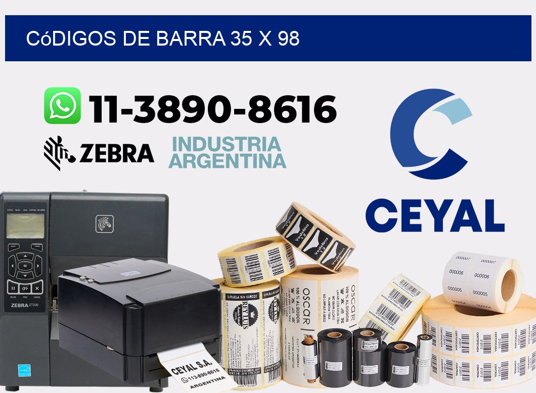 códigos de barra 35 x 98