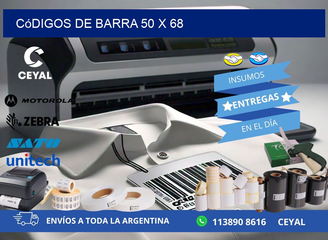 códigos de barra 50 x 68