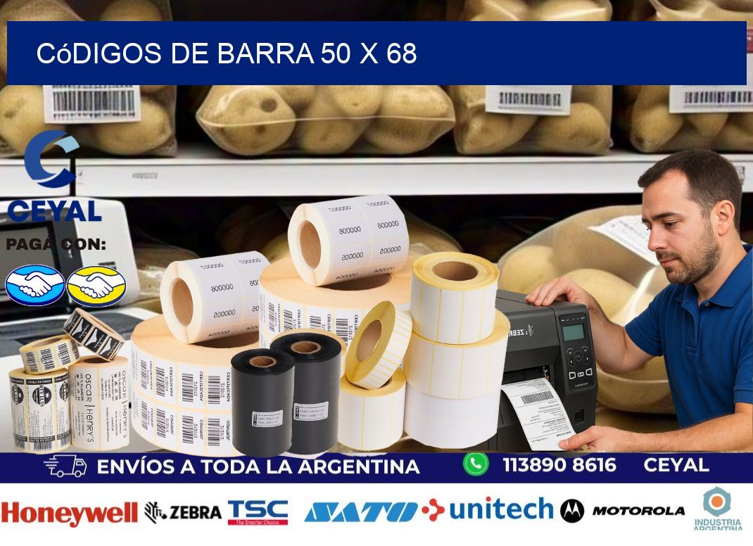 códigos de barra 50 x 68