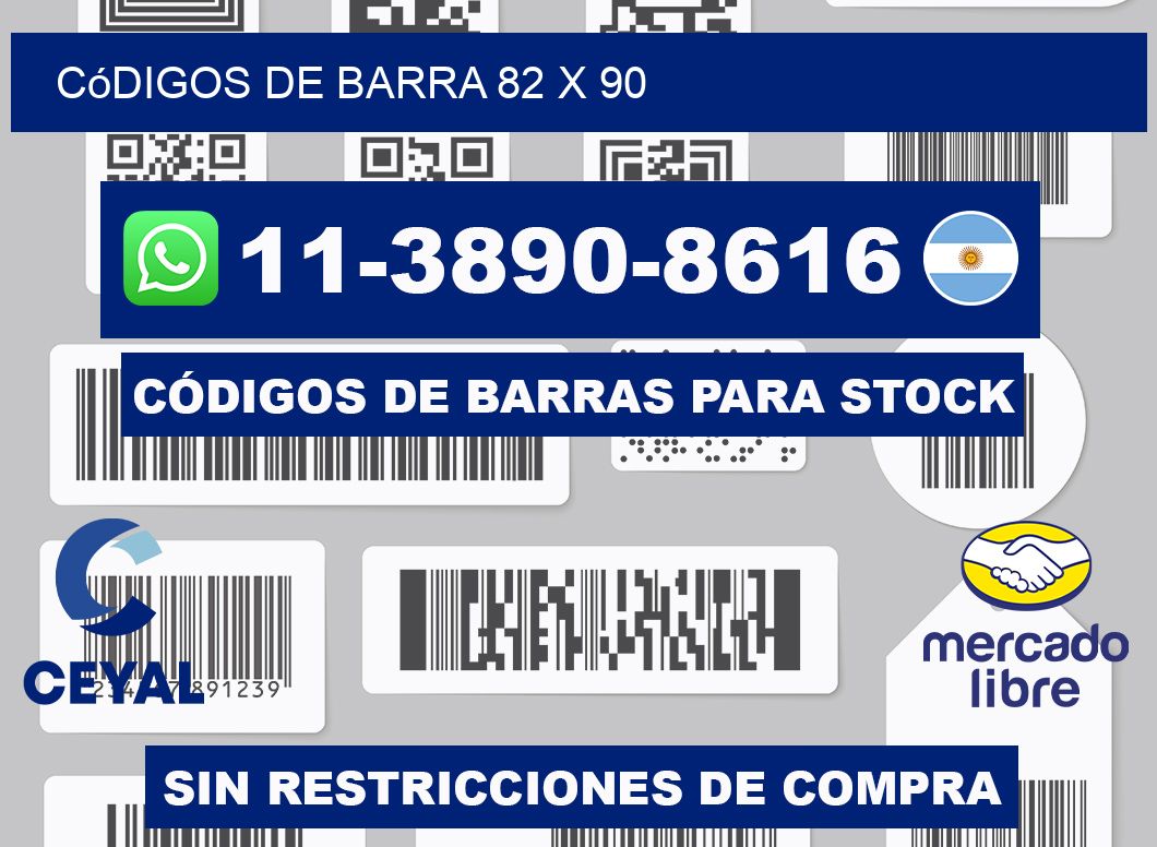 códigos de barra 82 x 90