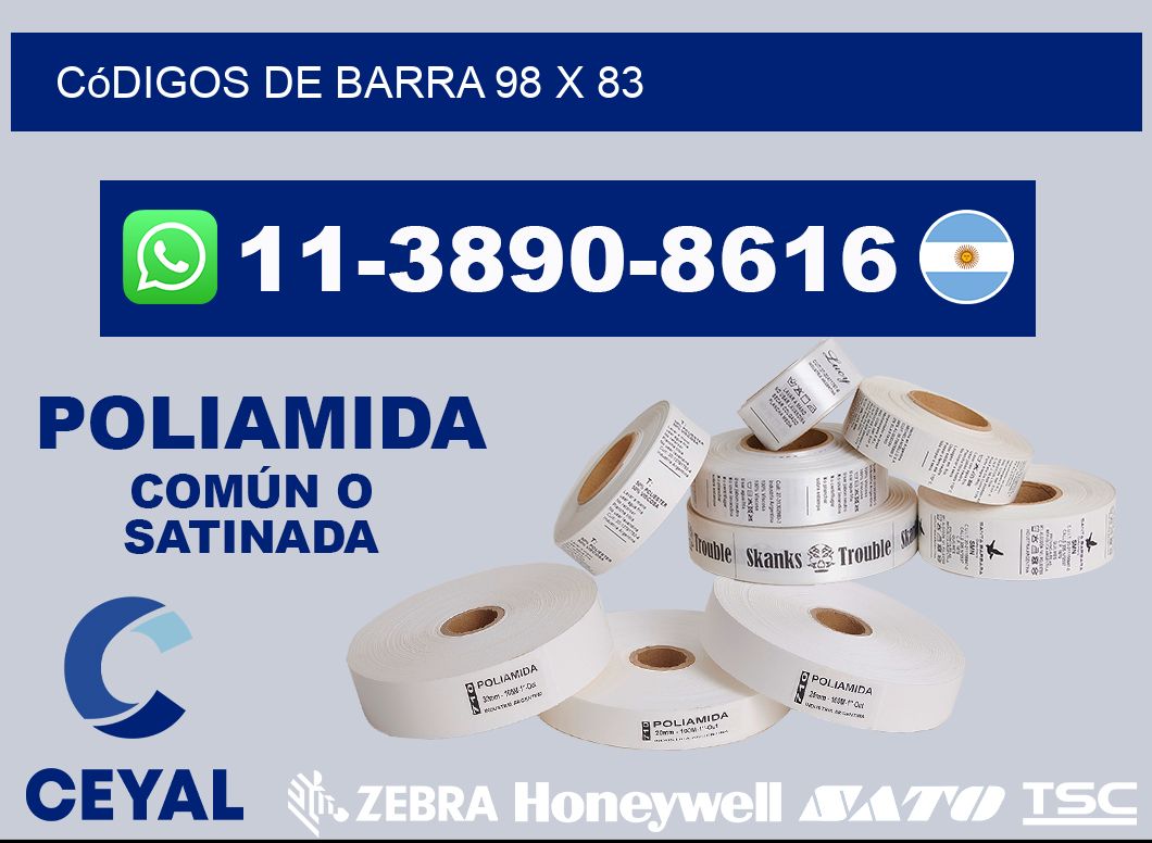 códigos de barra 98 x 83