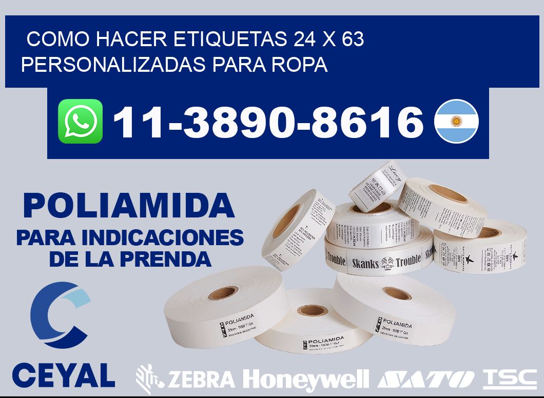 como hacer etiquetas 24 x 63 personalizadas para ropa