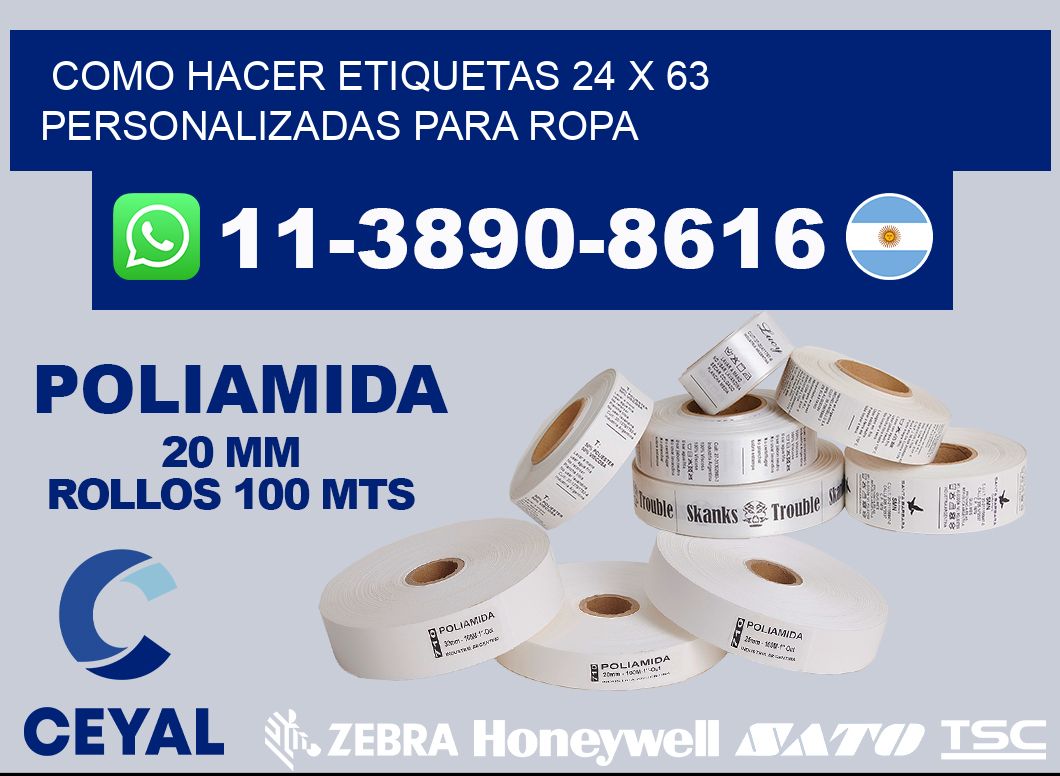 como hacer etiquetas 24 x 63 personalizadas para ropa