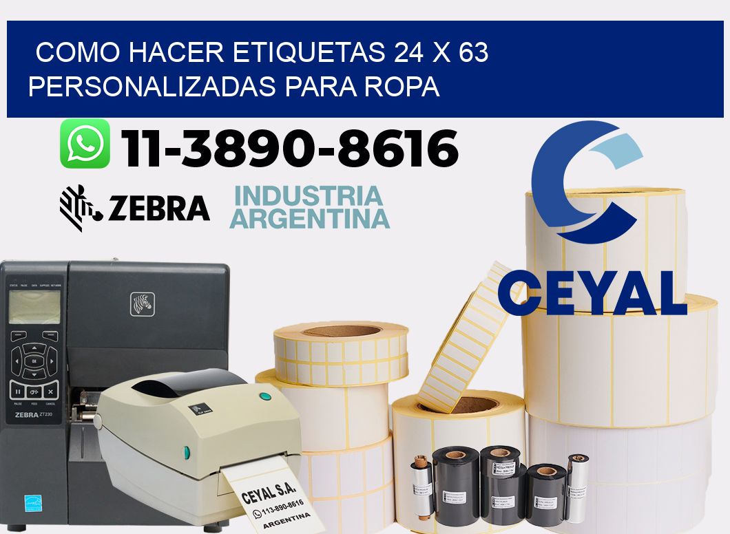 como hacer etiquetas 24 x 63 personalizadas para ropa