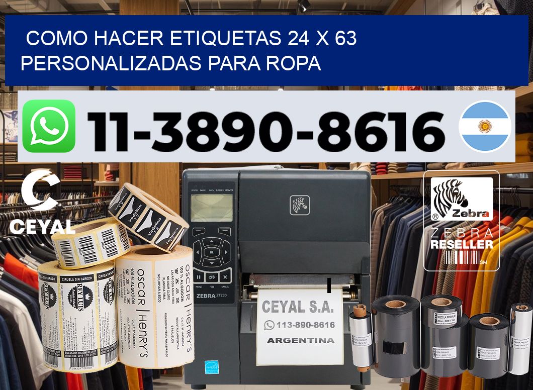 como hacer etiquetas 24 x 63 personalizadas para ropa