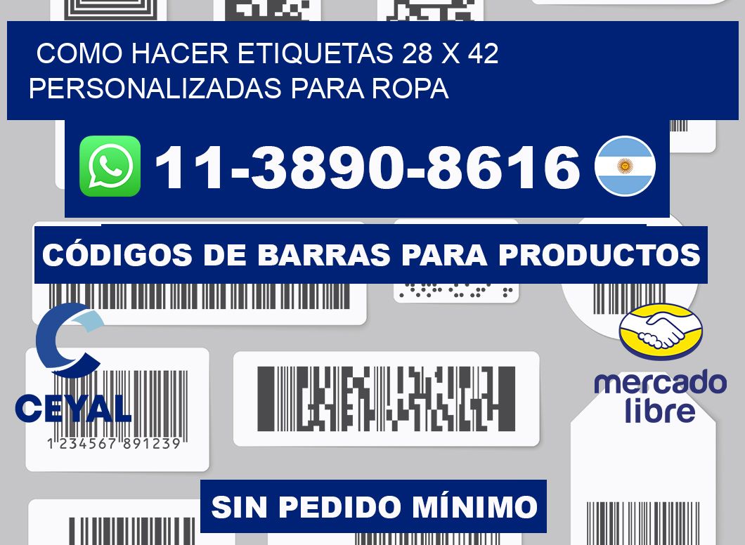 como hacer etiquetas 28 x 42 personalizadas para ropa