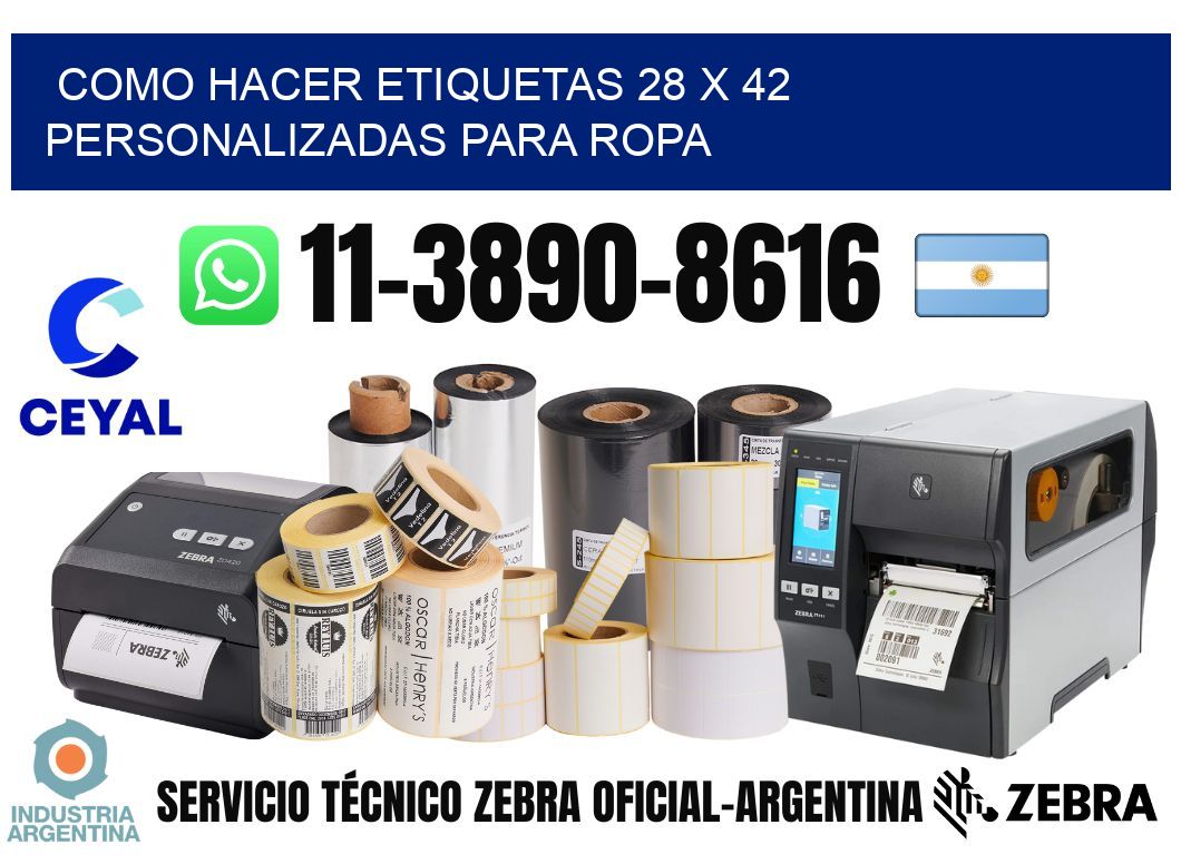 como hacer etiquetas 28 x 42 personalizadas para ropa