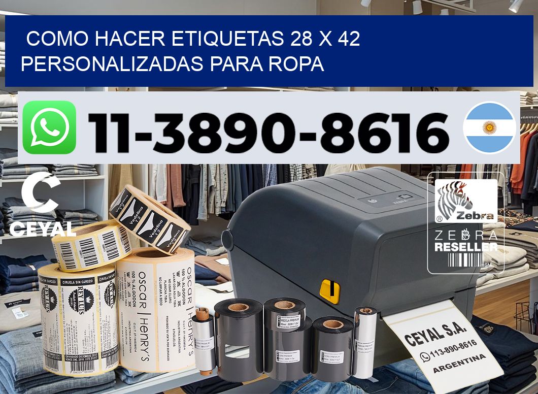 como hacer etiquetas 28 x 42 personalizadas para ropa