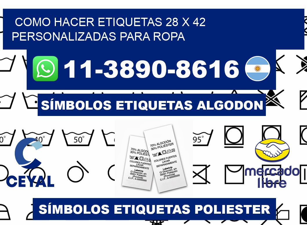 como hacer etiquetas 28 x 42 personalizadas para ropa