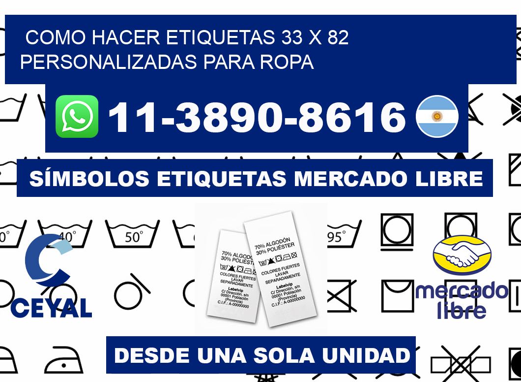 como hacer etiquetas 33 x 82 personalizadas para ropa