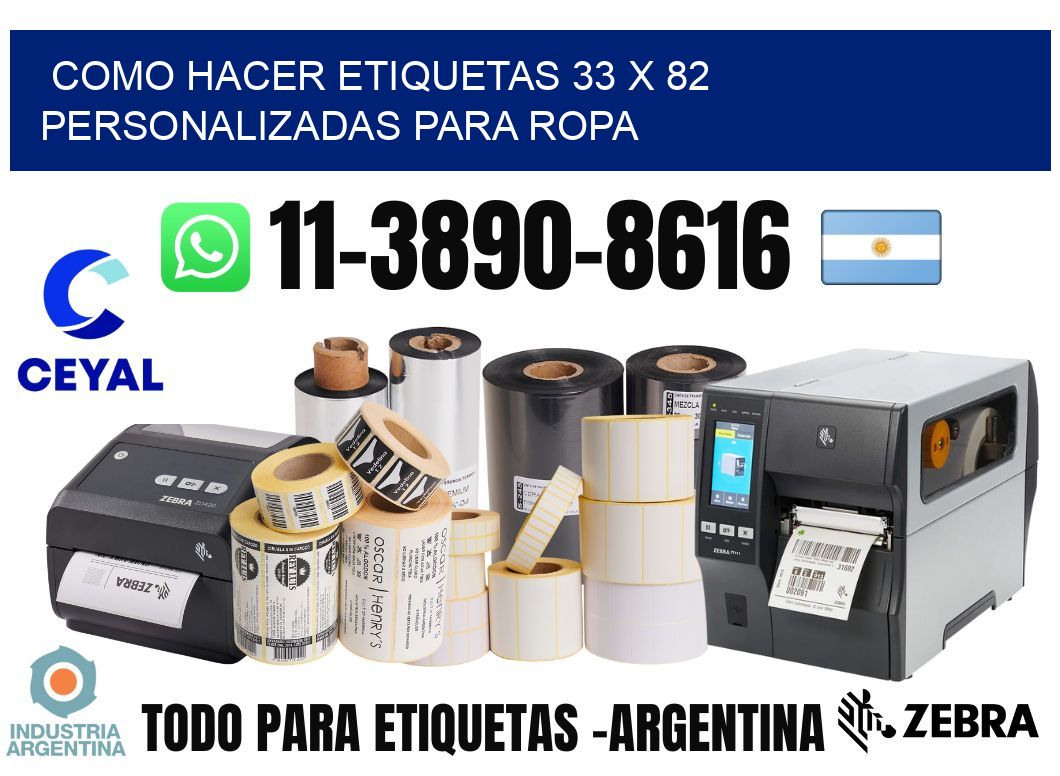 como hacer etiquetas 33 x 82 personalizadas para ropa