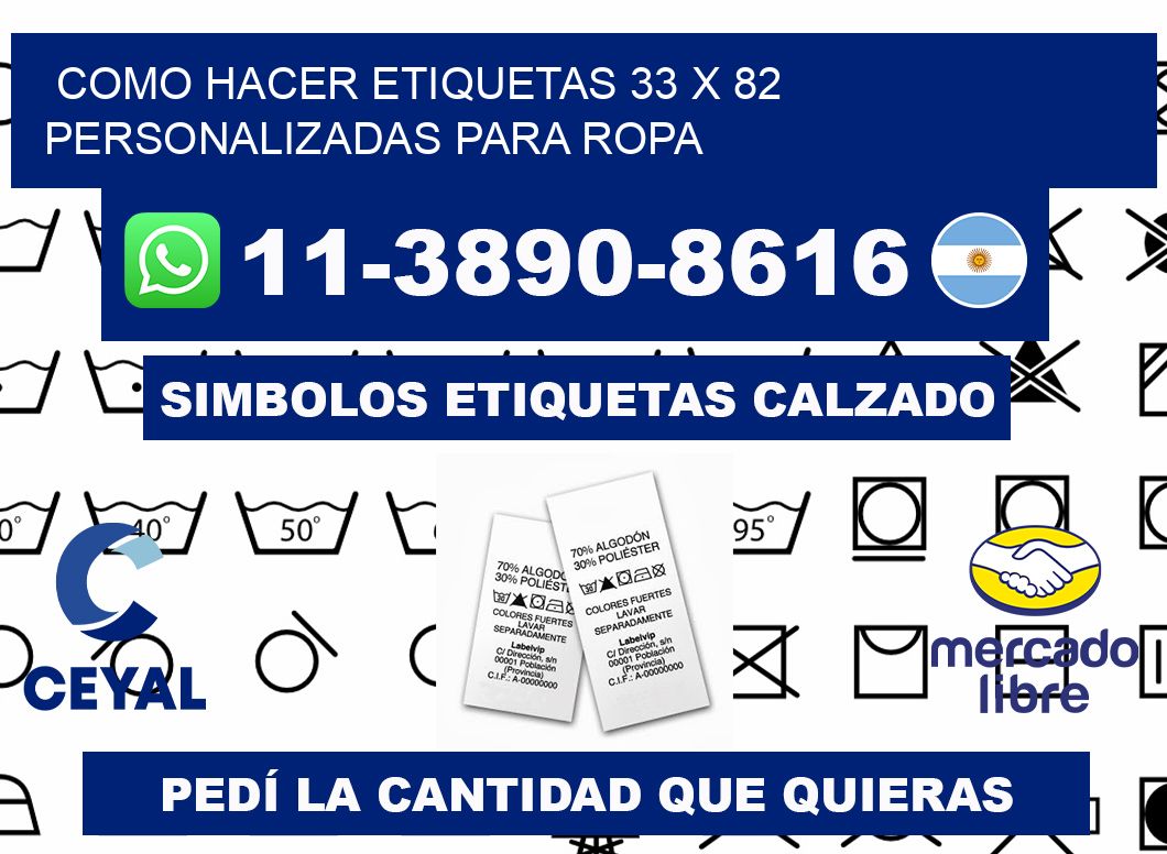 como hacer etiquetas 33 x 82 personalizadas para ropa