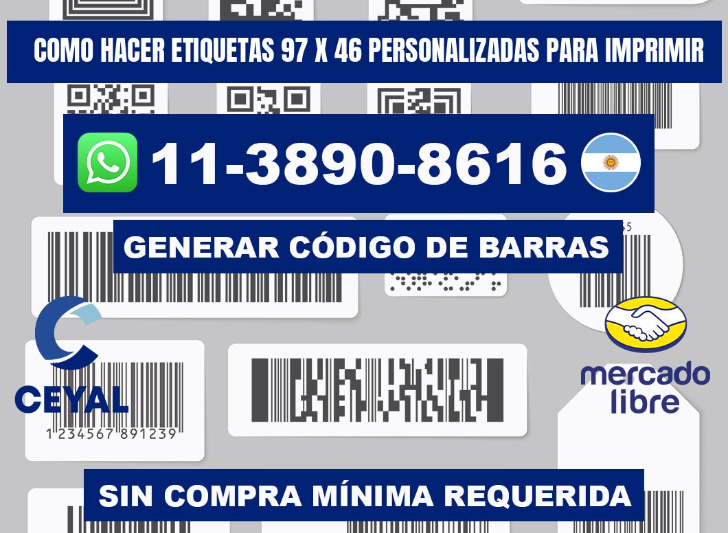 como hacer etiquetas 97 x 46 personalizadas para imprimir