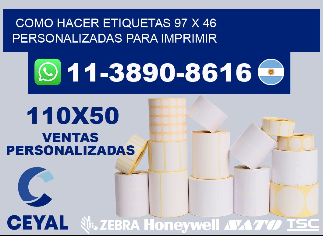 como hacer etiquetas 97 x 46 personalizadas para imprimir
