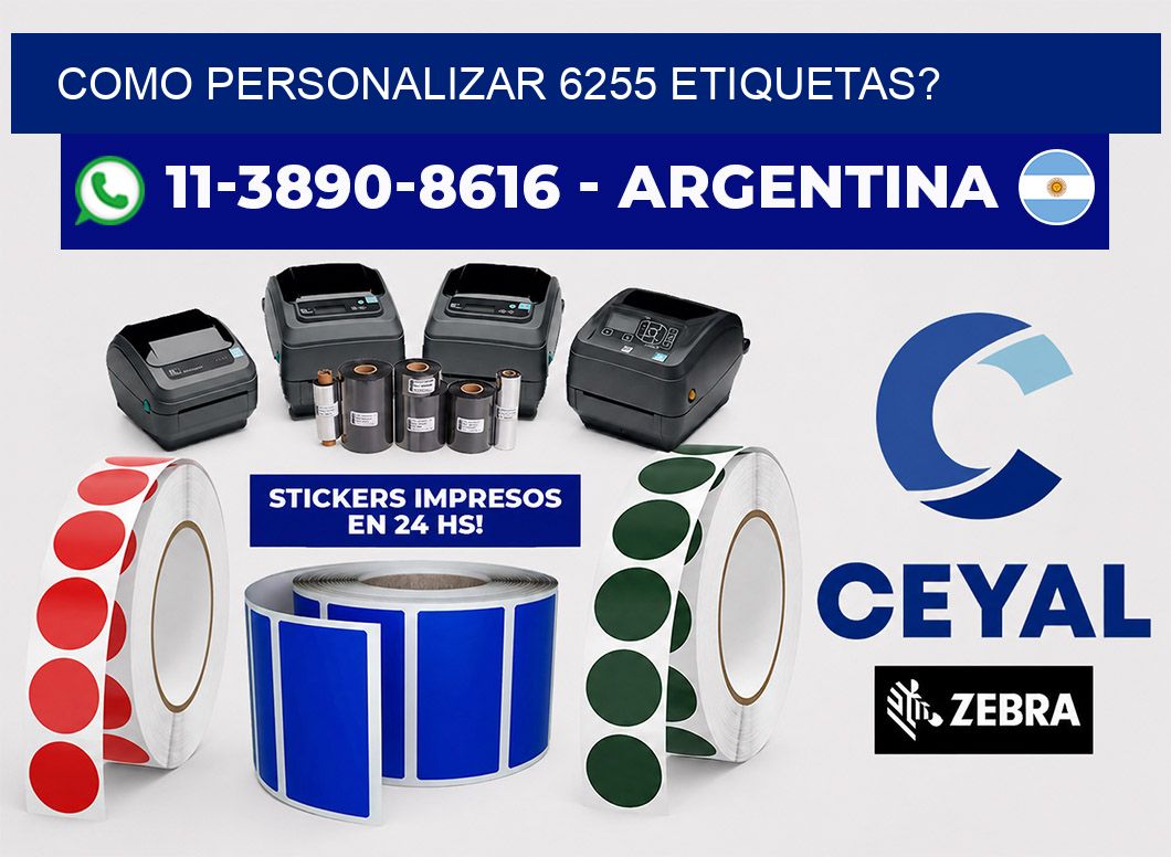 como personalizar 6255 etiquetas?