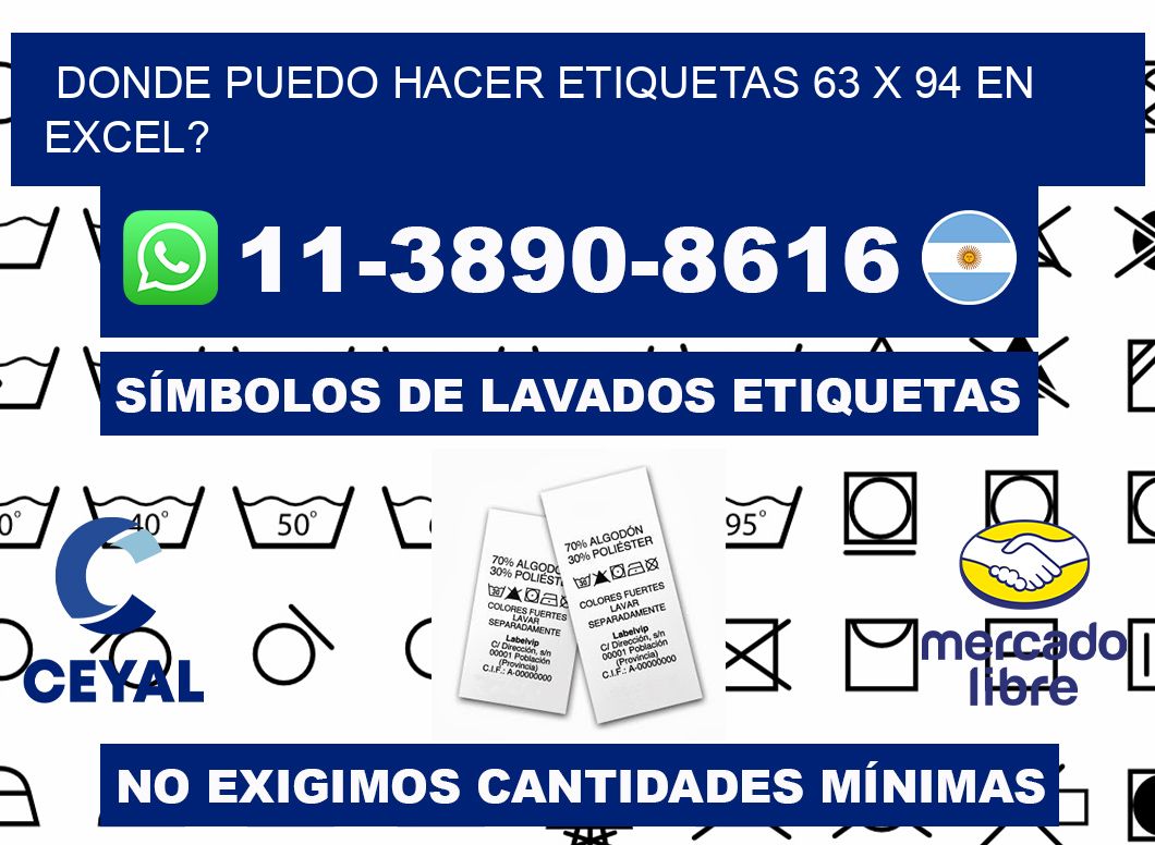 donde puedo hacer etiquetas 63 x 94 en excel?