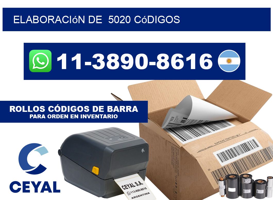elaboración de  5020 códigos