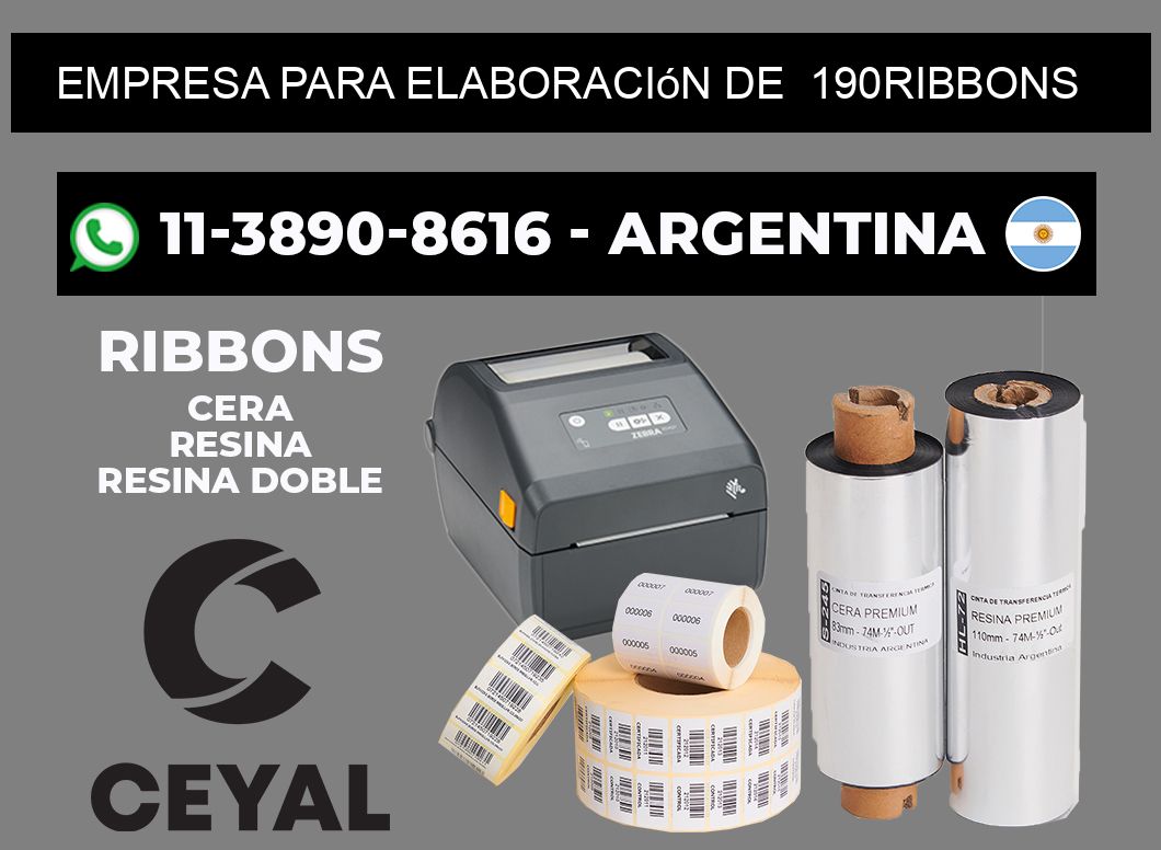 empresa para elaboración de  190ribbons
