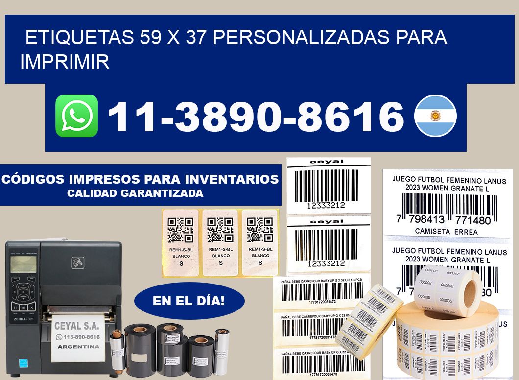 etiquetas 59 x 37 personalizadas para imprimir