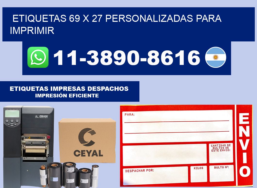 etiquetas 69 x 27 personalizadas para imprimir