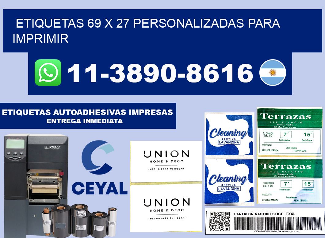 etiquetas 69 x 27 personalizadas para imprimir