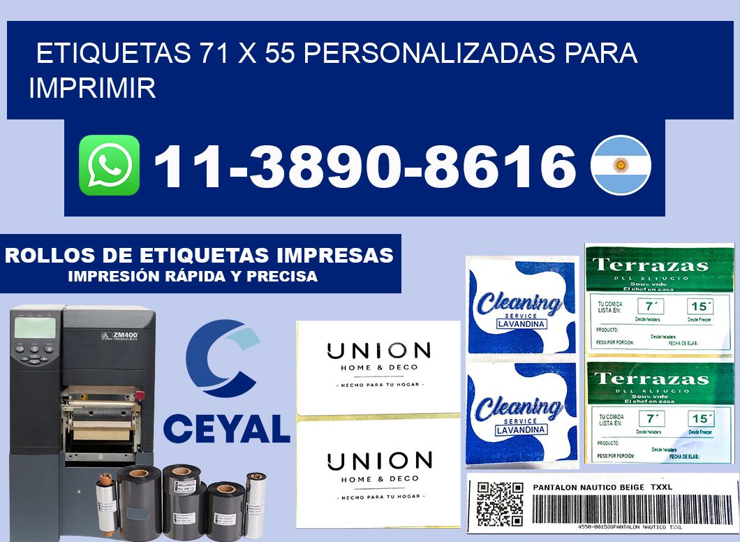 etiquetas 71 x 55 personalizadas para imprimir