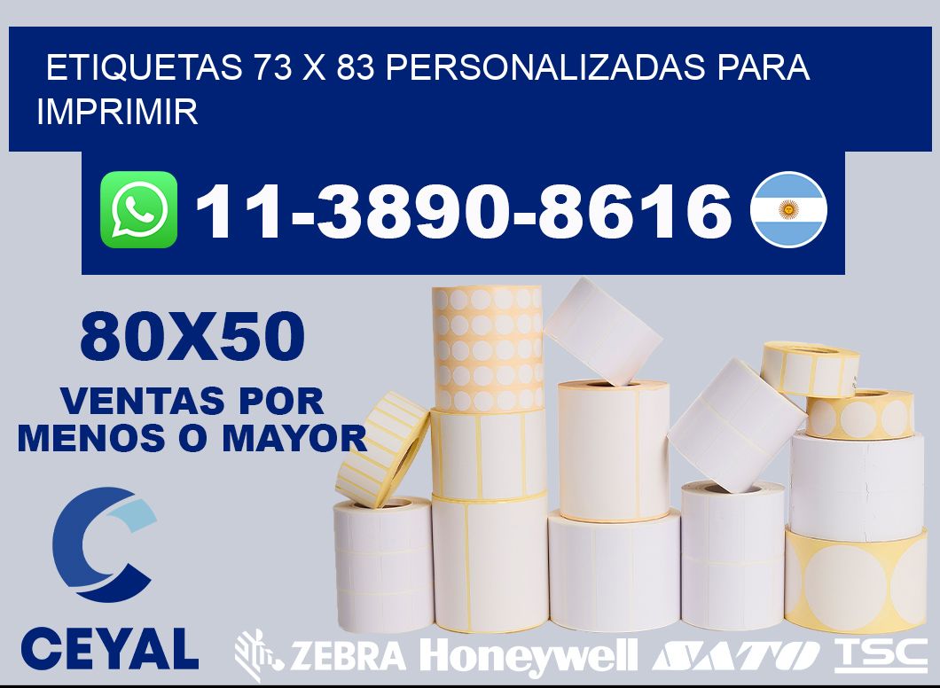etiquetas 73 x 83 personalizadas para imprimir