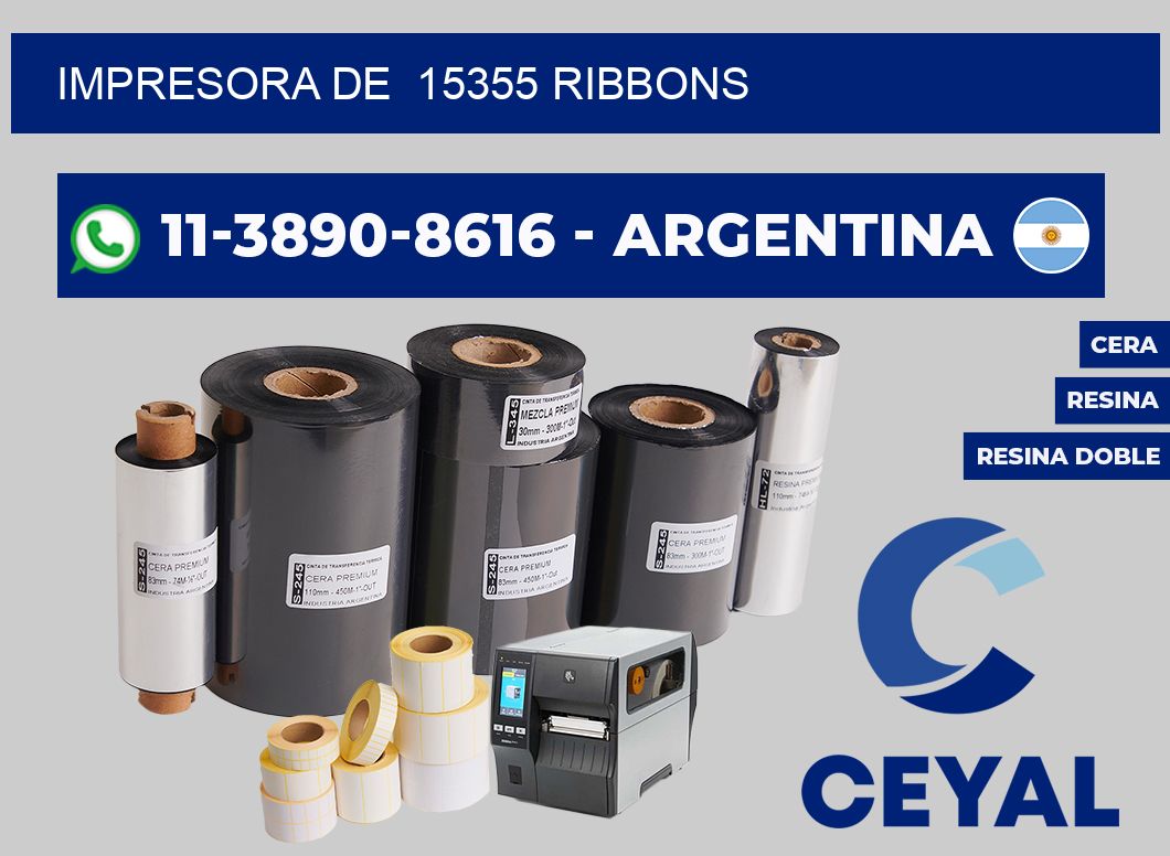 impresora de 15355 ribbons