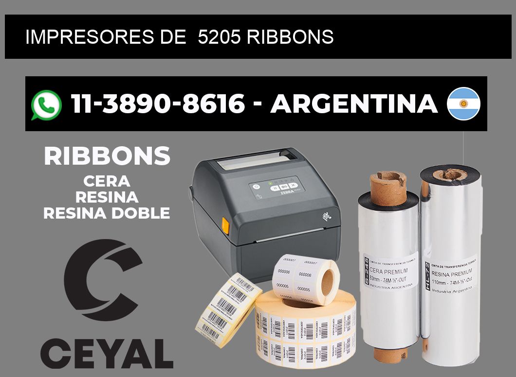impresores de  5205 ribbons