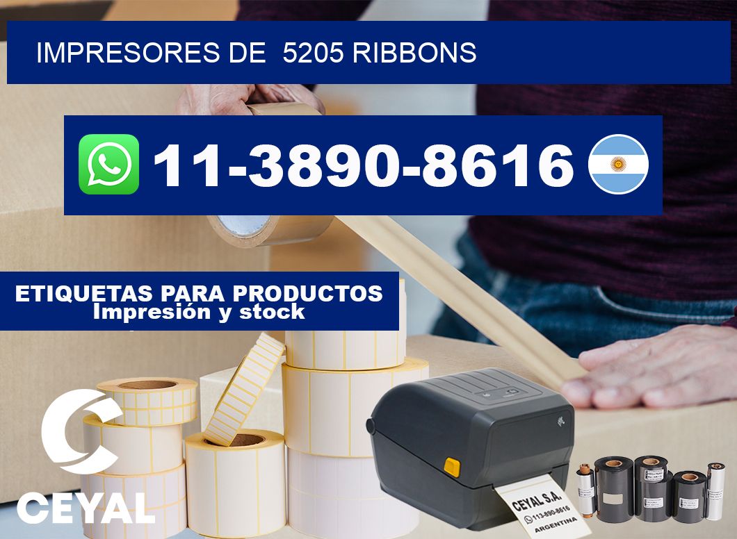 impresores de  5205 ribbons