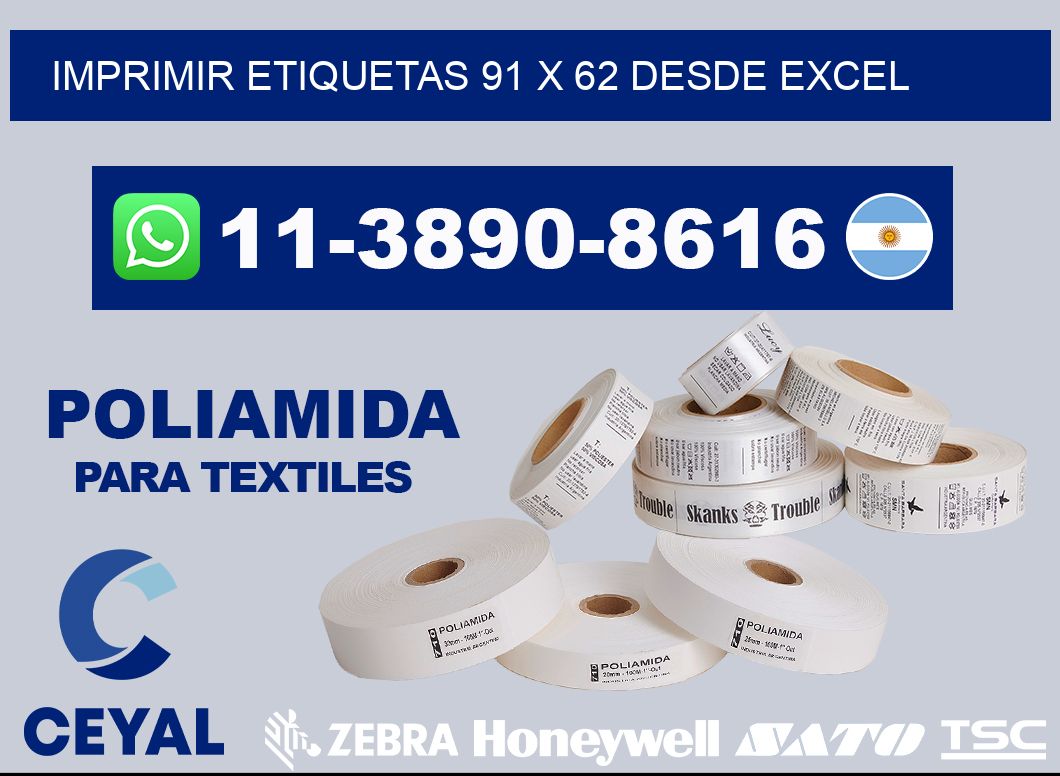 imprimir etiquetas 91 x 62 desde excel