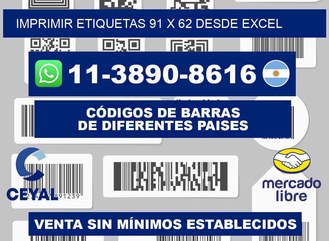 imprimir etiquetas 91 x 62 desde excel
