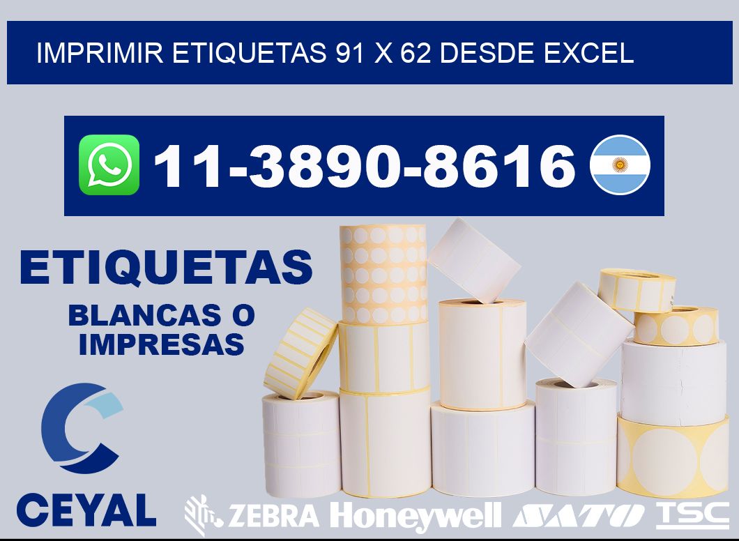imprimir etiquetas 91 x 62 desde excel