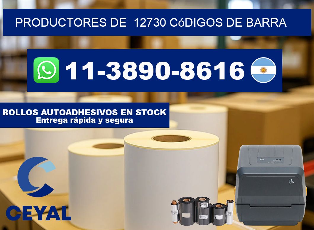 productores de  12730 códigos de barra