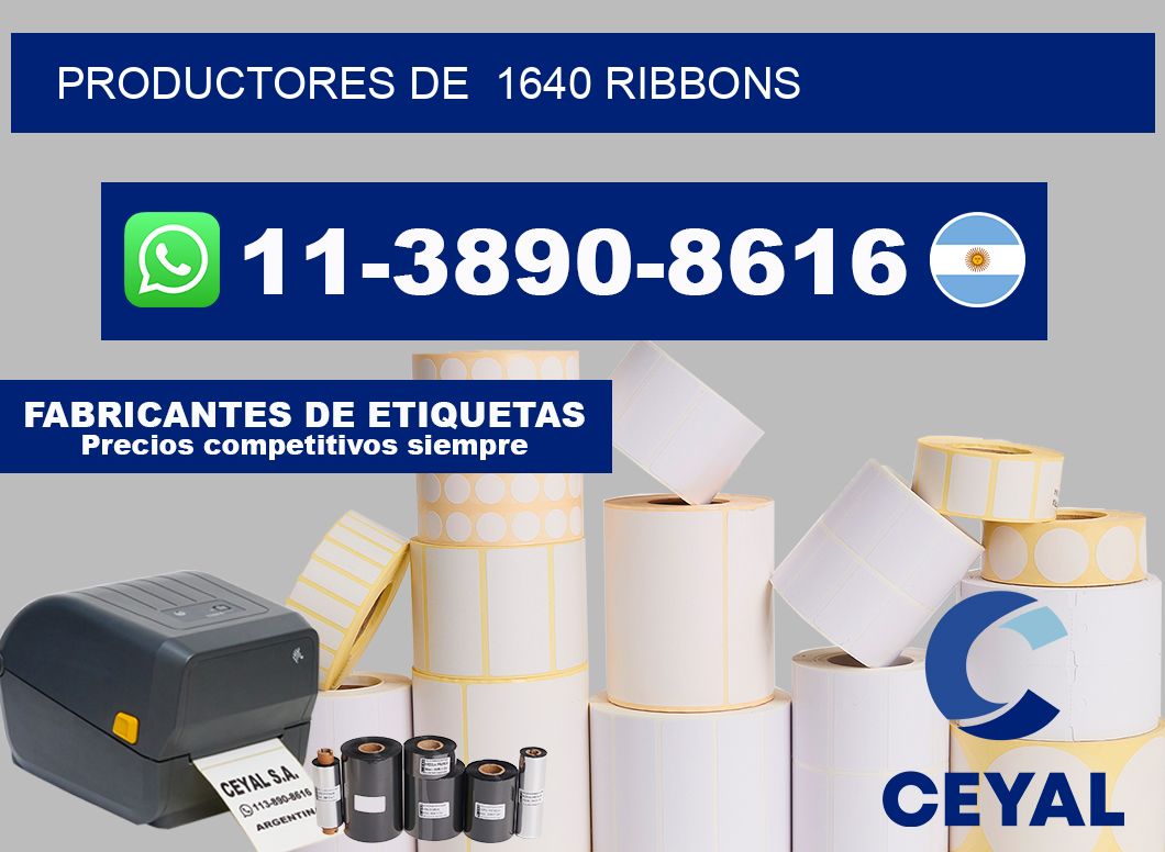 productores de  1640 ribbons
