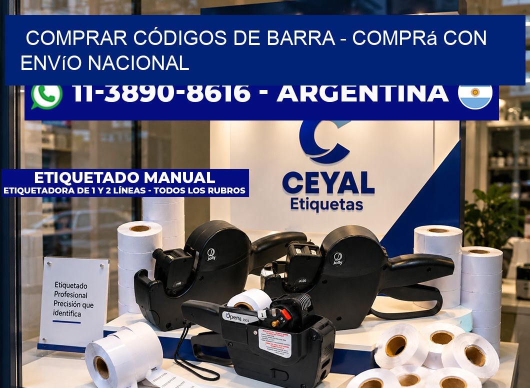 COMPRAR CÓDIGOS DE BARRA - Comprá con envío nacional