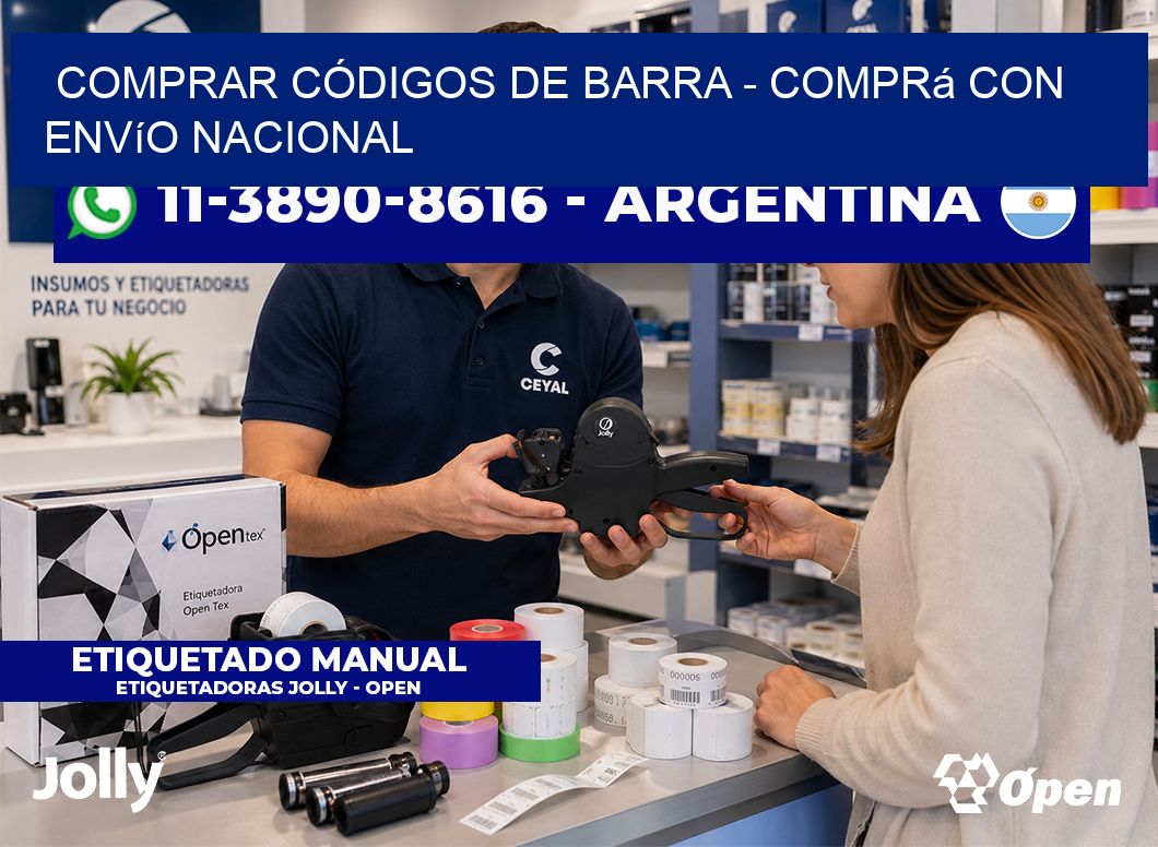 COMPRAR CÓDIGOS DE BARRA - Comprá con envío nacional