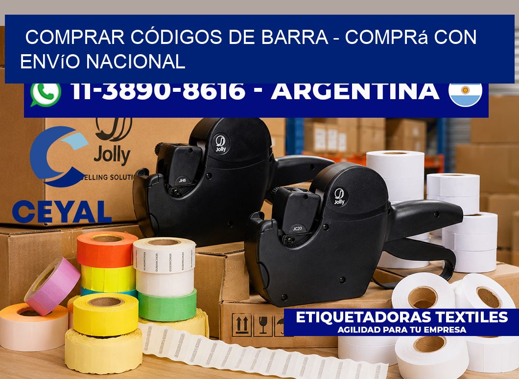 COMPRAR CÓDIGOS DE BARRA - Comprá con envío nacional