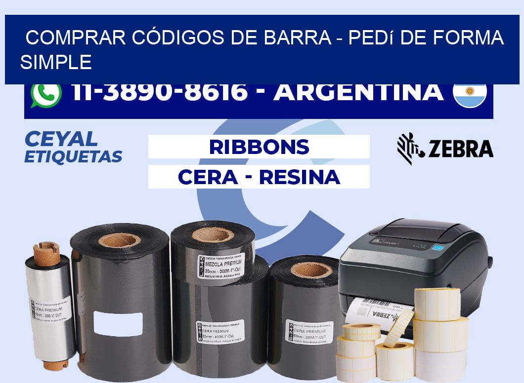 COMPRAR CÓDIGOS DE BARRA - Pedí de forma simple