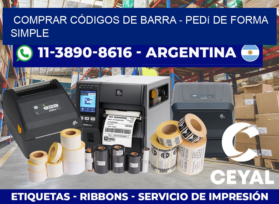 COMPRAR CÓDIGOS DE BARRA – Pedí de forma simple