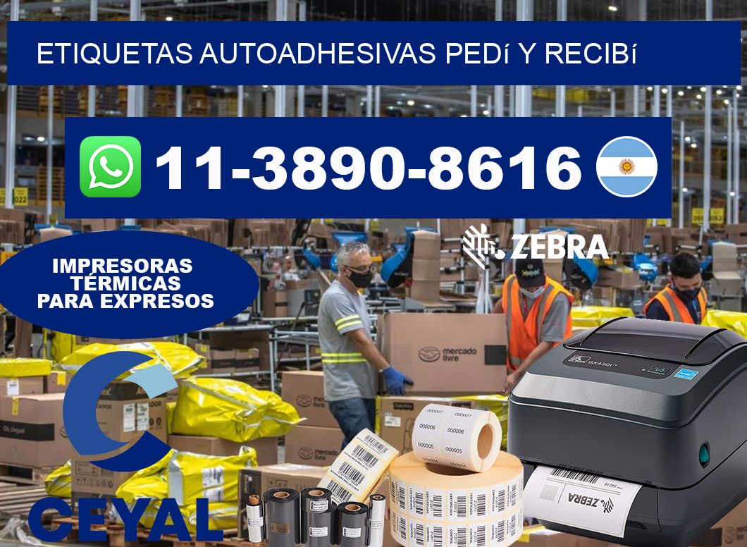 ETIQUETAS AUTOADHESIVAS Pedí y recibí