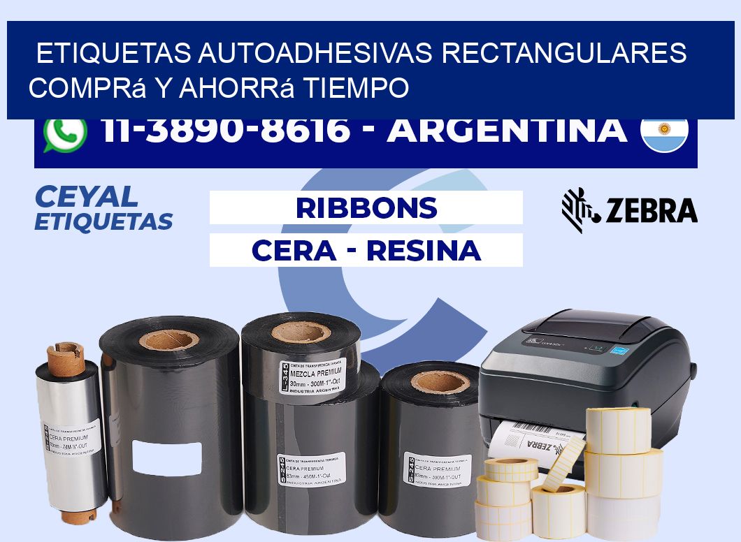 ETIQUETAS AUTOADHESIVAS RECTANGULARES Comprá y ahorrá tiempo