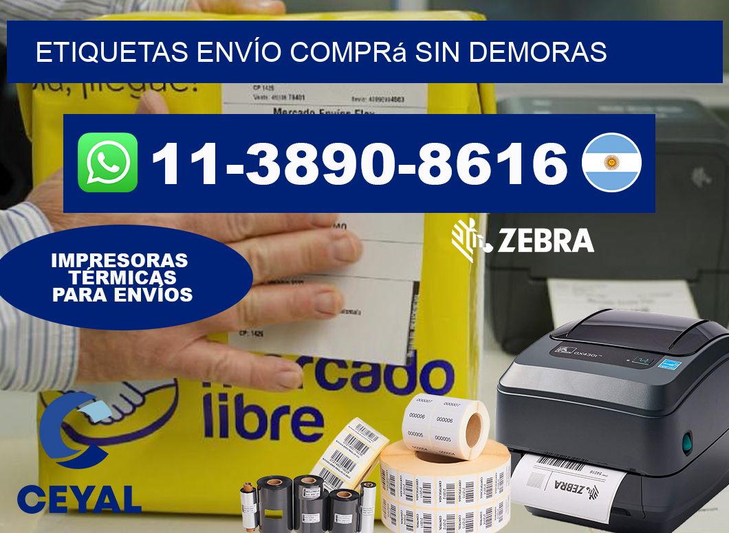 ETIQUETAS ENVÍO Comprá sin demoras