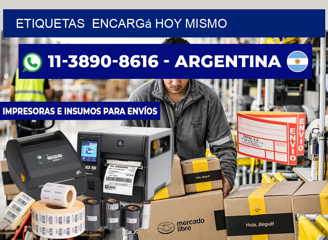 ETIQUETAS  Encargá hoy mismo