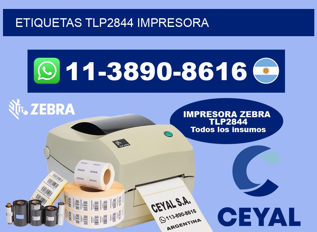 ETIQUETAS TLP2844 impresora